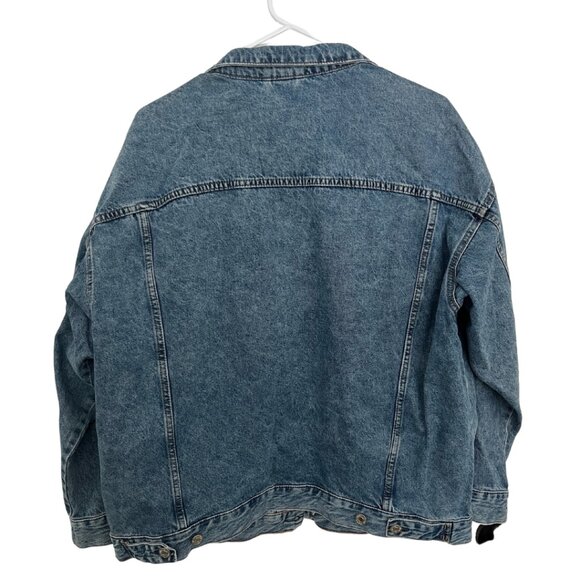 Women's H&M Denim Oversized Jean Jacket - Size L - Picture 3 of 3
